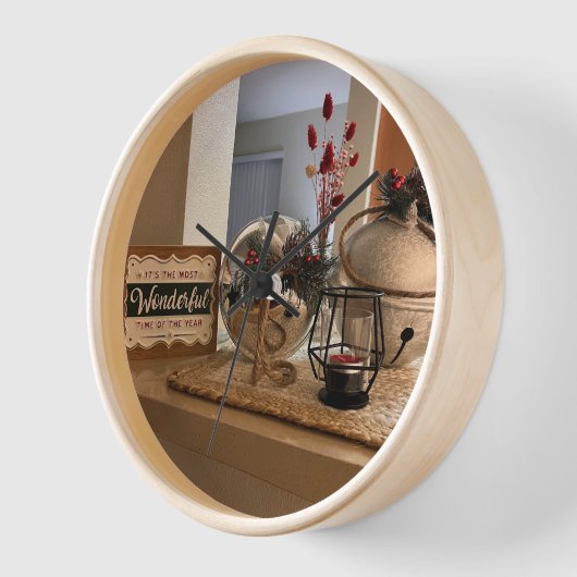 Silber Balls Weihnachtsmauer Uhr (Winkel)