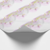 Silber Bells Watercolor Wash Geschenkpapier (Ecke)