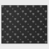 Silber Bells Wrapping Paper Geschenkpapier (Flach)