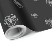Silber Bells Wrapping Paper Geschenkpapier (Rolleneckpunkt)