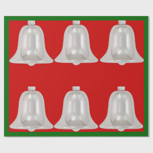 Silber Bells Wrapping Paper Geschenkpapier