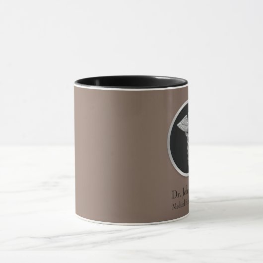 Silber Berufliche Medizin Caduceus Tasse (Zentrum)