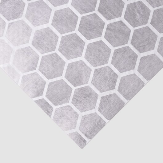 Silber, Bienenwürfelmuster, modern, modisch, Seidenpapier (Ausschnitt)