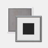 Silber-Bilderrahmen Magnet (Vorderseite/Rückseite)