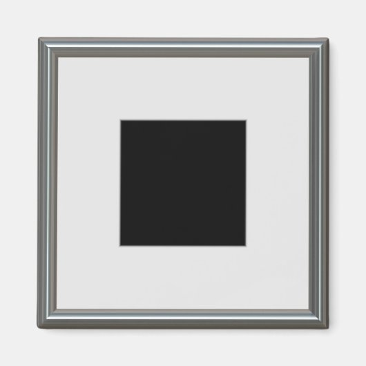 Silber-Bilderrahmen Magnet (Vorne)