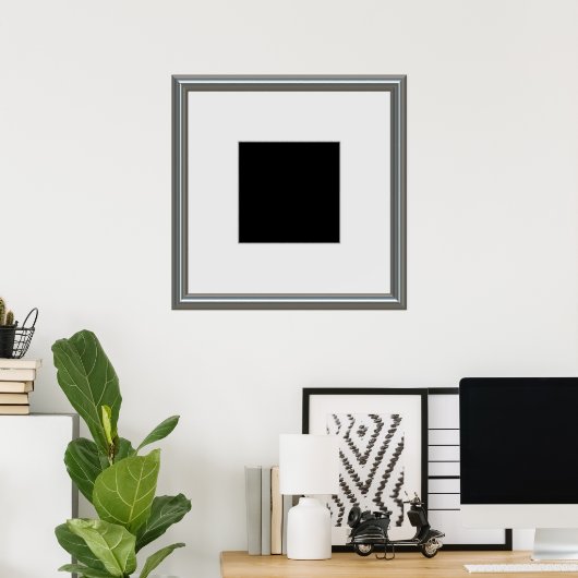 Silber-Bilderrahmen Poster (Heimbüro)