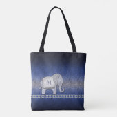 Silber/Blau-ID390 für Elephant Walk Monogram Tasche (Rückseite)