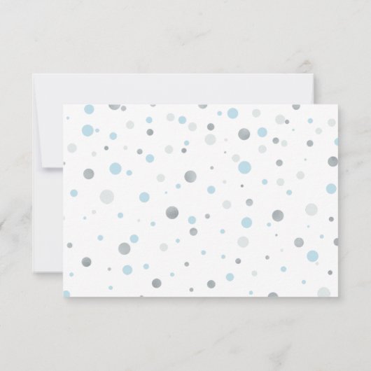 Silber, Blue Books for Baby, Book Request Card Dankeskarte (Rückseite)