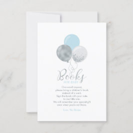 Silber, Blue Books for Baby, Book Request Card Dankeskarte