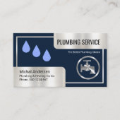 Silber Box Corner Klempnerrahmen Visitenkarte (Vorderseite)