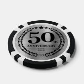 Silber Business 50. Jubiläum Pokerchips (Einzeln)