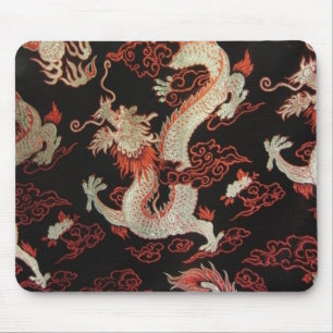 Silber-Chinesischer Drache Mousepad