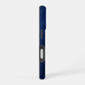 Silber-Chrom-Geometrischer Adlerkopf Blaues Python iPhone 16 Hülle (Rechte Seite)