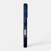 Silber-Chrom-Geometrischer Hai Blau Python iPhone 16 Hülle (Rechte Seite)