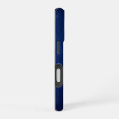 Silber-Chrom-Geometrischer Luchs Blau Python iPhon iPhone 16 Hülle (Rechte Seite)
