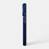 Silber Chrome Geometrische Giraffe Blau Python iPh iPhone 16 Hülle (Linke Seite)