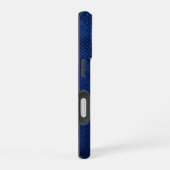 Silber Chrome Geometrischer Hirsch Blau Python iPh iPhone 16 Hülle (Rechte Seite)