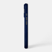 Silber Chrome Geometrischer Panther Blau Python iP iPhone 16 Hülle (Linke Seite)