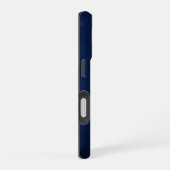 Silber Chrome Geometrischer Panther Blau Python iP iPhone 16 Hülle (Rechte Seite)