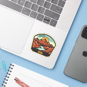 Silber, Colorado-Sticker Aufkleber (Laptop mit iPhone)