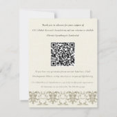 Silber-Damaskus-Seminar-Event, QR-Code-Spende Einladung (Rückseite)