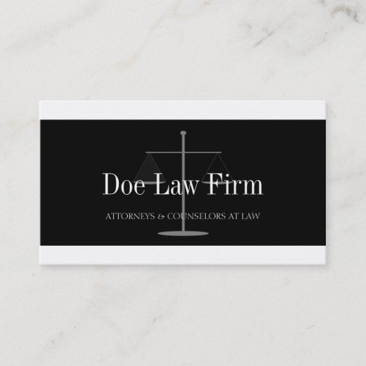 Silber der Sozietäts-W/B Visitenkarte (Vorderseite)