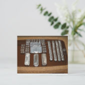 Silber des anderen weißen Metalls Postkarte (Stehend Vorderseite)