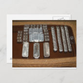 Silber des anderen weißen Metalls Postkarte (Vorne/Hinten)