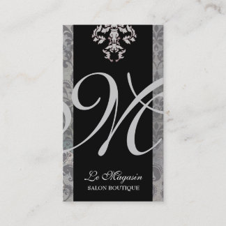 Silber des Monogramm-311-Marley Visitenkarte