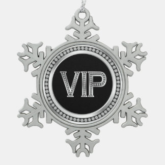 Silber-Diamant-VIP-Weihnachten Schneeflocken Zinn-Ornament