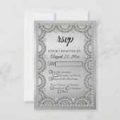 Silber | Diamond Wedding | Jubiläum-UAWG RSVP Karte (Vorderseite)