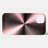 Silber Edelstahl-Druck Case-Mate iPhone Hülle (Rückseite (Horizontal))