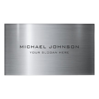 Silber Edelstahlmetall Personalisiert Namenschild