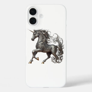 SILBER EINHORN iPhone 16 PLUS HÜLLE