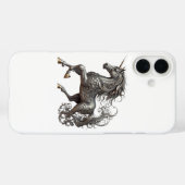 SILBER EINHORN Case-Mate iPhone HÜLLE (Rückseite (Horizontal))
