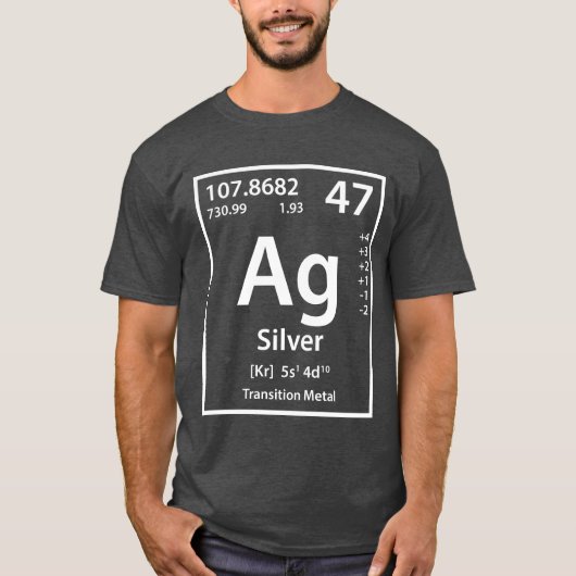 Silber-Element (weiß) T-Shirt (Vorderseite)