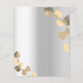 Silber-Eukalyptus goldene Hochzeitsprogramm Budget (Hinten)