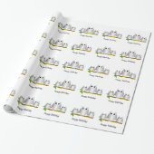 Silber-Eulen-Design Geburtstagsgeschenk Geschenkpapier (Ungerollt)