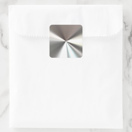 Silber-Explosions-Aufkleber Quadratischer Aufkleber (Tasche)