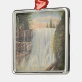 Silber fällt auf silbernen Nebenfluss, Silbernes Ornament (Links)