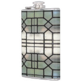 Silber-Fenster mit gestanztem Glas > Flasche mit S Flachmann (Links)