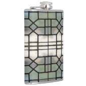 Silber-Fenster mit gestanztem Glas > Flasche mit S Flachmann (Rechts)