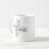 Silber-Filigran-Perlen-Vierblatt Kaffeetasse (Vorderseite Links)
