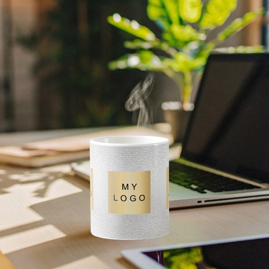 Silber-Firmenlogo Kaffeetasse