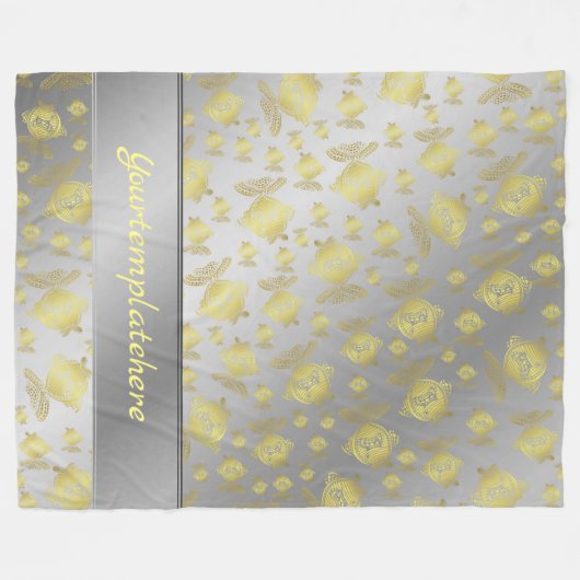 Silber, Fisch, Metall, abstrakt, Kunst, Fischerei, Fleecedecke (Vorderseite (Horizontal))