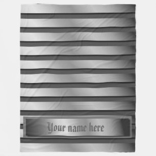 silber,Fleeceflocken,Streifen,bunte+ Boote, Fleecedecke