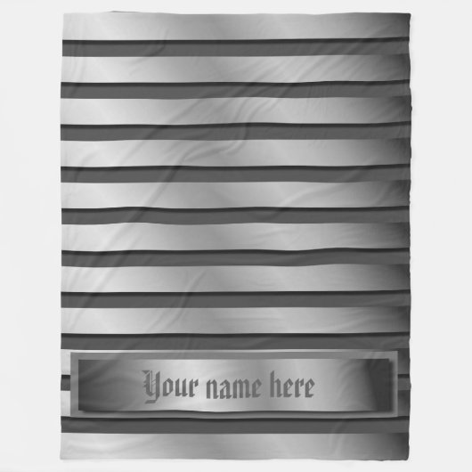 silber,Fleeceflocken,Streifen,bunte+ Boote, Fleecedecke (Vorderseite)