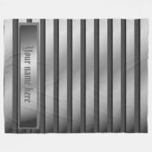 silber,Fleeceflocken,Streifen,bunte+ Boote, Fleecedecke (Vorderseite (Horizontal))