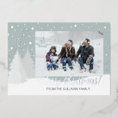 Silber Foil Card Folien Feiertagskarte (Vorderseite)