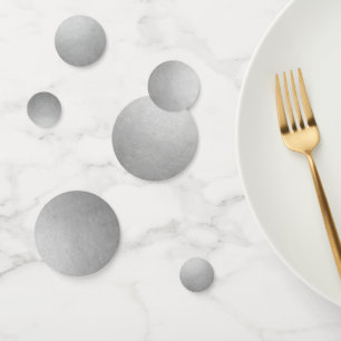 Silber Foil Look Custom Large Konfetti